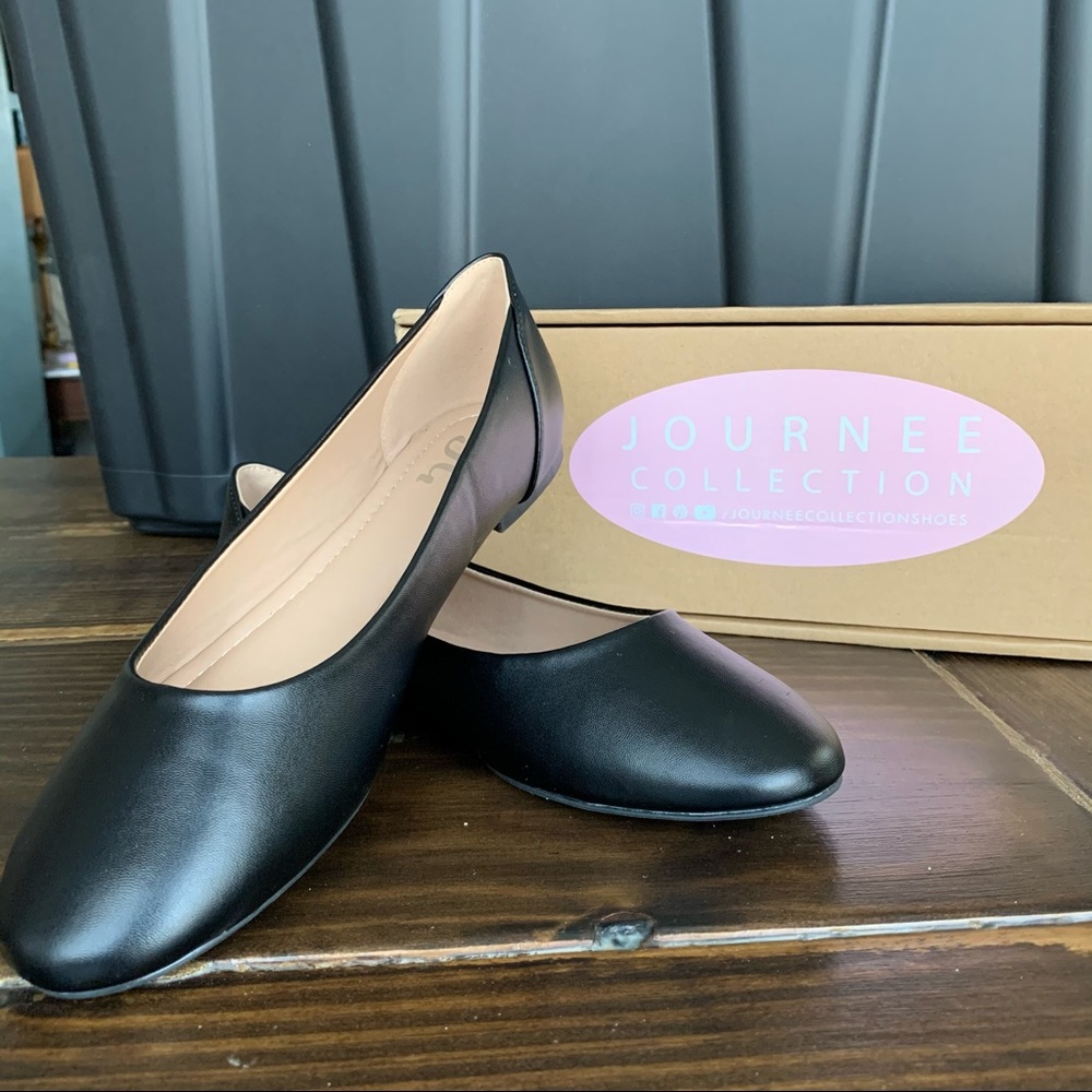 Journee | KVAN Black Ballet Flats